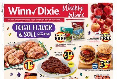 Winn Dixie Weekly Ad & Flyer April 22 to 28