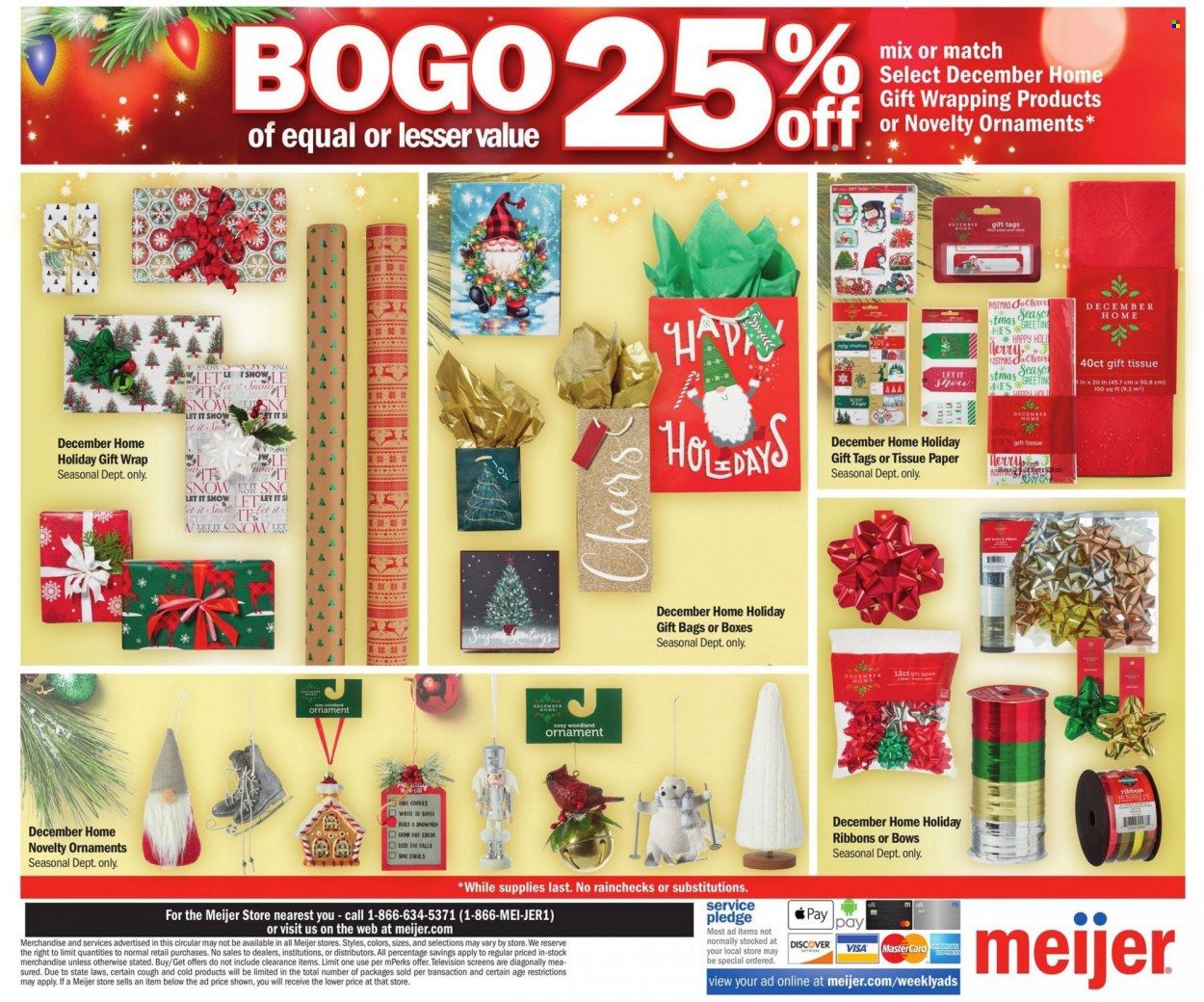 Meijer (IL, IN, KY, MI, OH, WI) Weekly Ad Flyer Specials November 27 to December 3, 2022