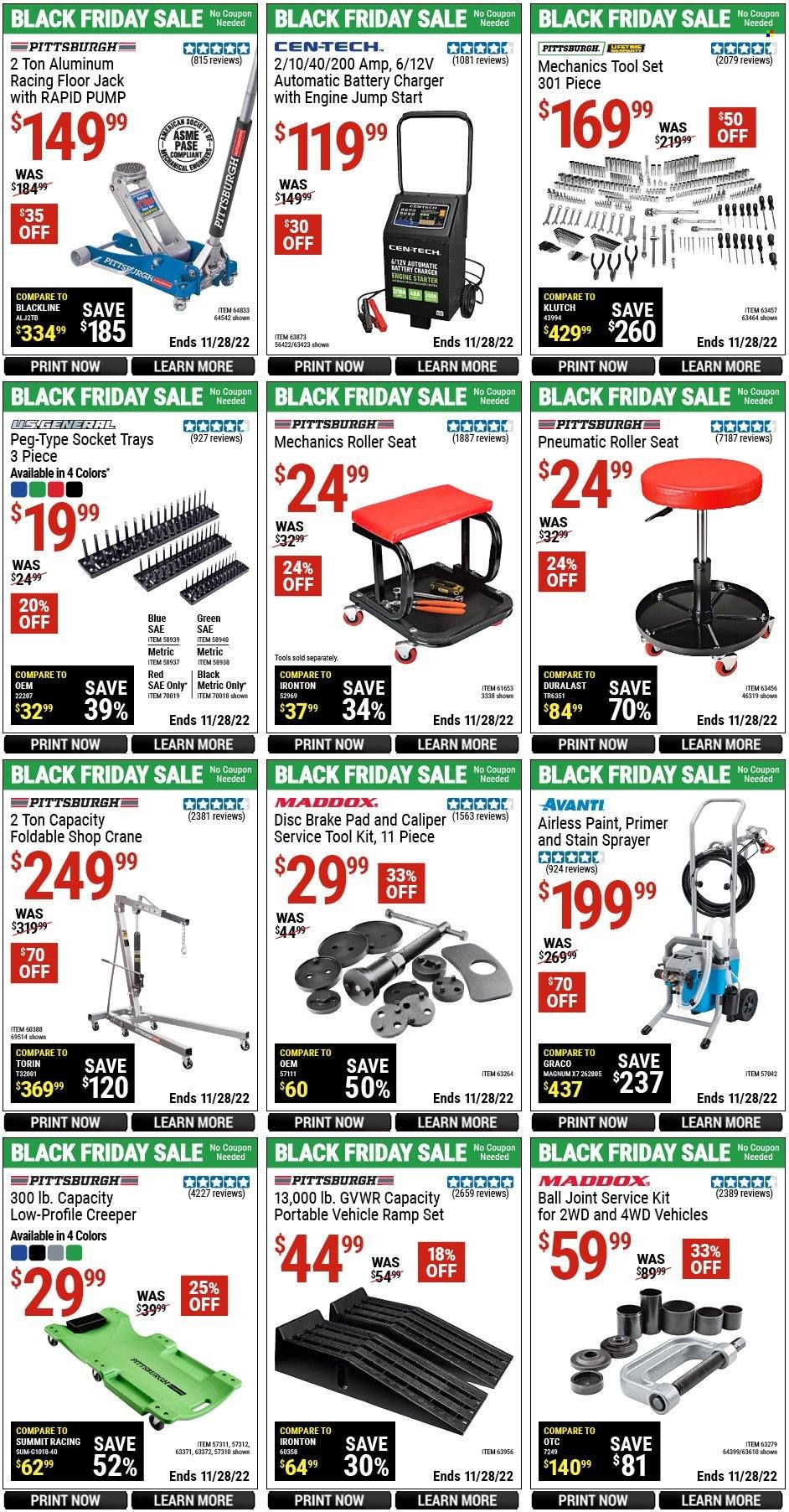 Harbor Freight Weekly Ad Flyer Specials November 24 to November 28, 2022