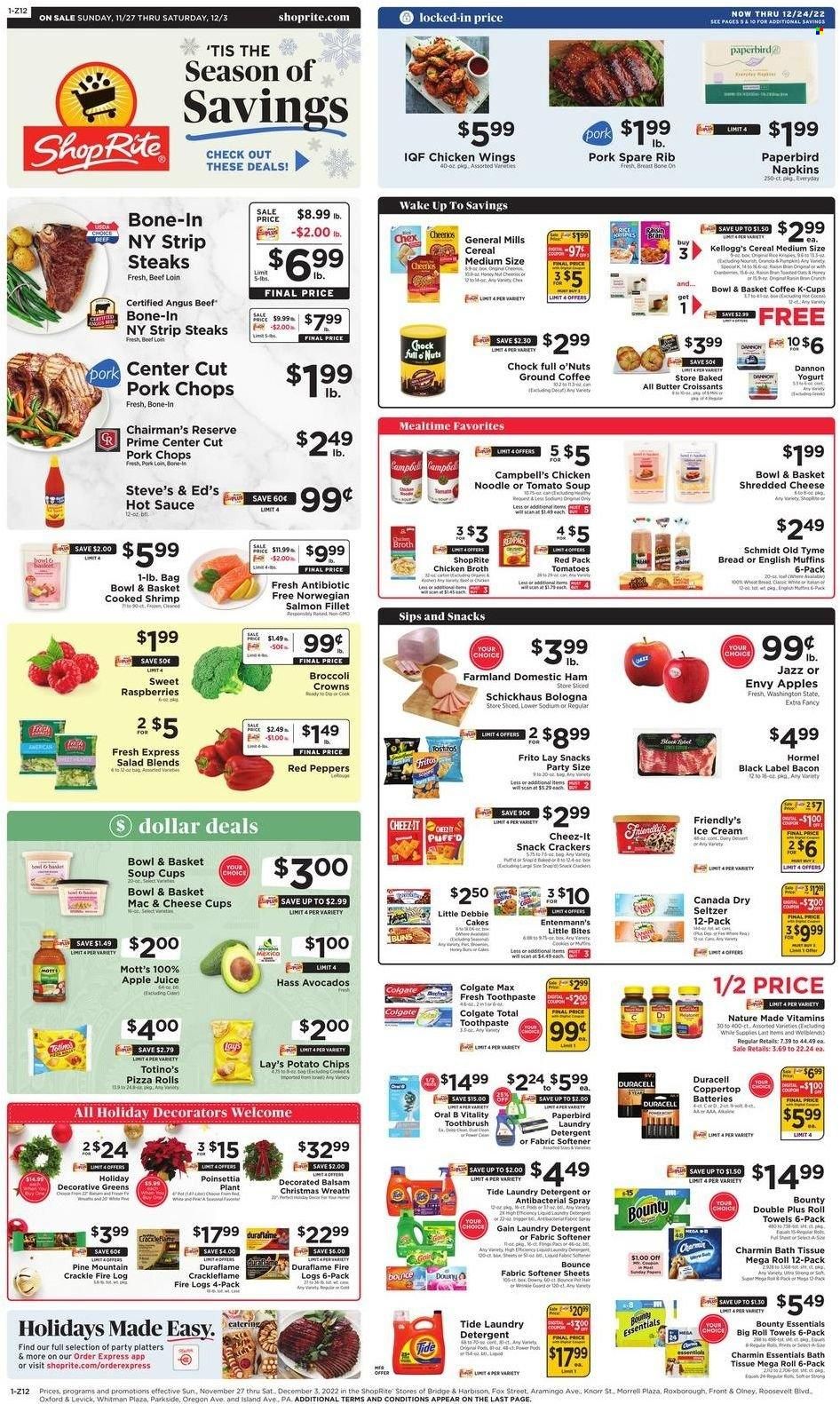 ShopRite (CT, DE, MD, NJ, NY, PA) Weekly Ad Flyer Specials November 27 to December 3, 2022