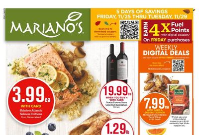 Mariano’s (IL) Weekly Ad Flyer Specials November 25 to November 29, 2022