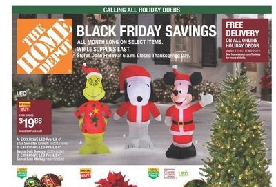 The Home Depot Weekly Ad Flyer Specials November 24 to November 30, 2022