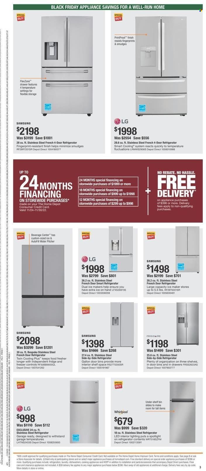 The Home Depot Weekly Ad Flyer Specials November 24 to November 30, 2022