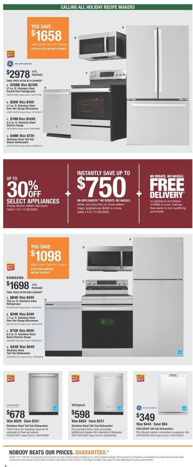 The Home Depot Weekly Ad Flyer Specials November 24 to November 30, 2022