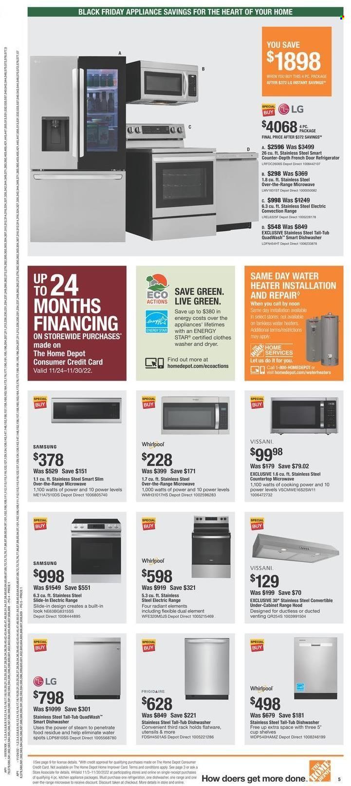 The Home Depot Weekly Ad Flyer Specials November 24 to November 30, 2022