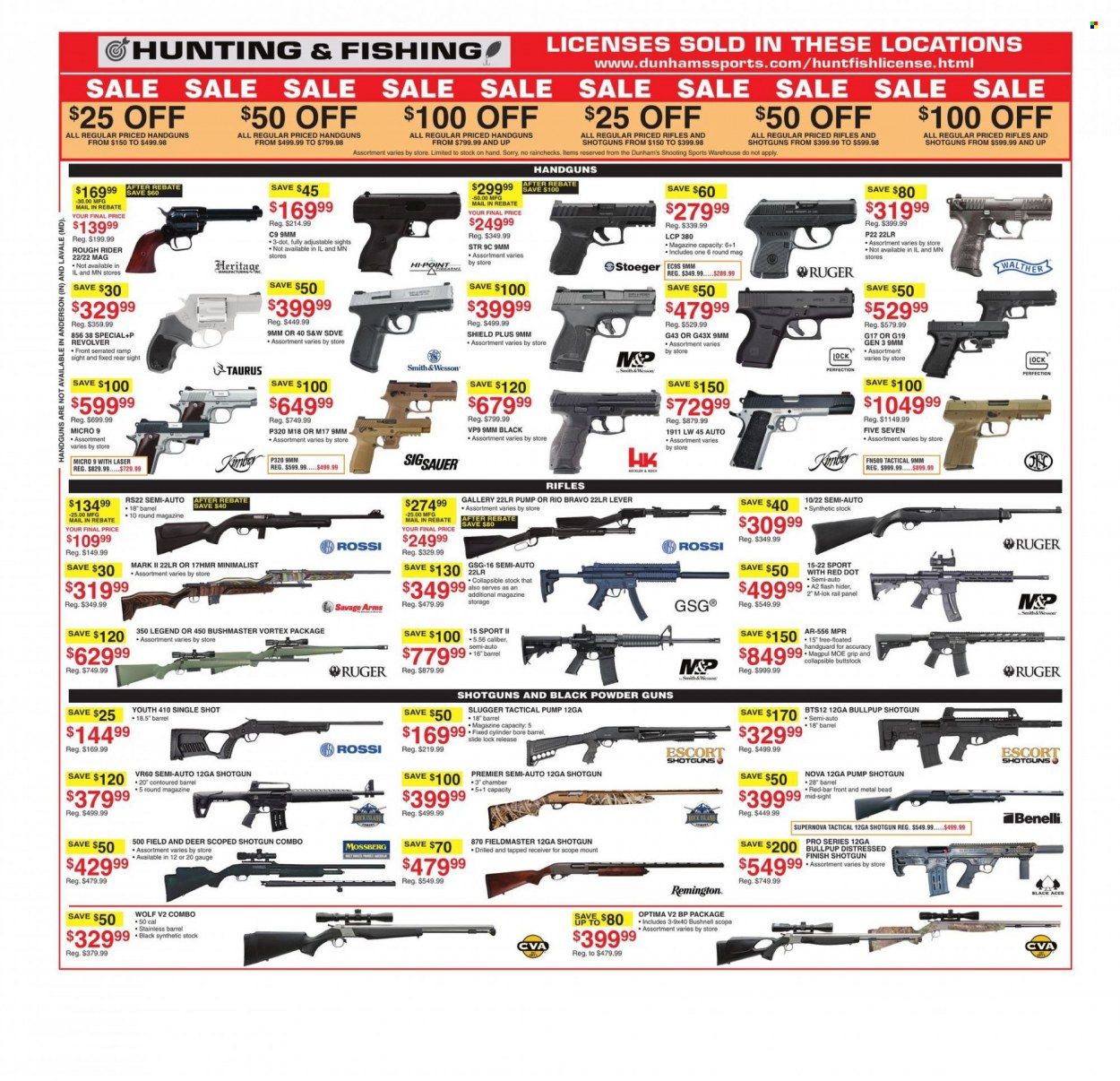 Dunham's Sports (MI, PA, WI) Weekly Ad Flyer Specials November 26 to December 1, 2022