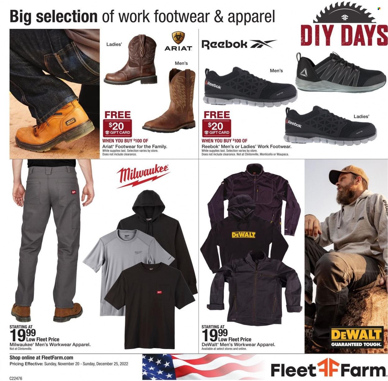 Fleet Farm (IA, MN, ND, WI) Weekly Ad Flyer Specials November 20 to November 25, 2022
