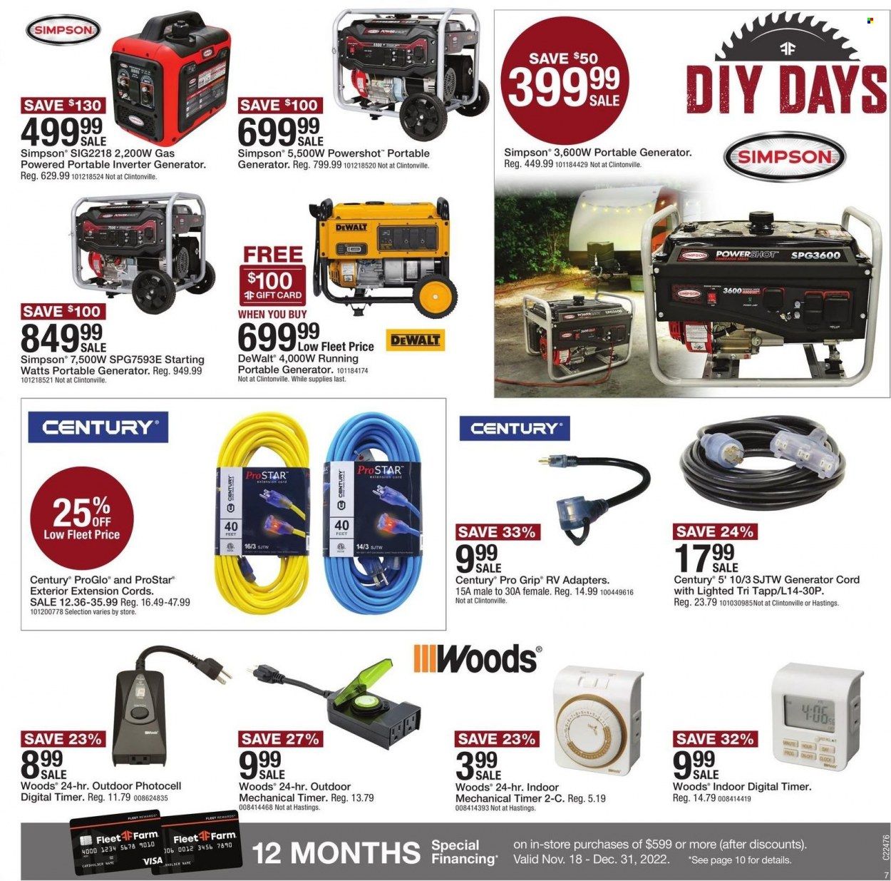 Fleet Farm (IA, MN, ND, WI) Weekly Ad Flyer Specials November 20 to November 25, 2022
