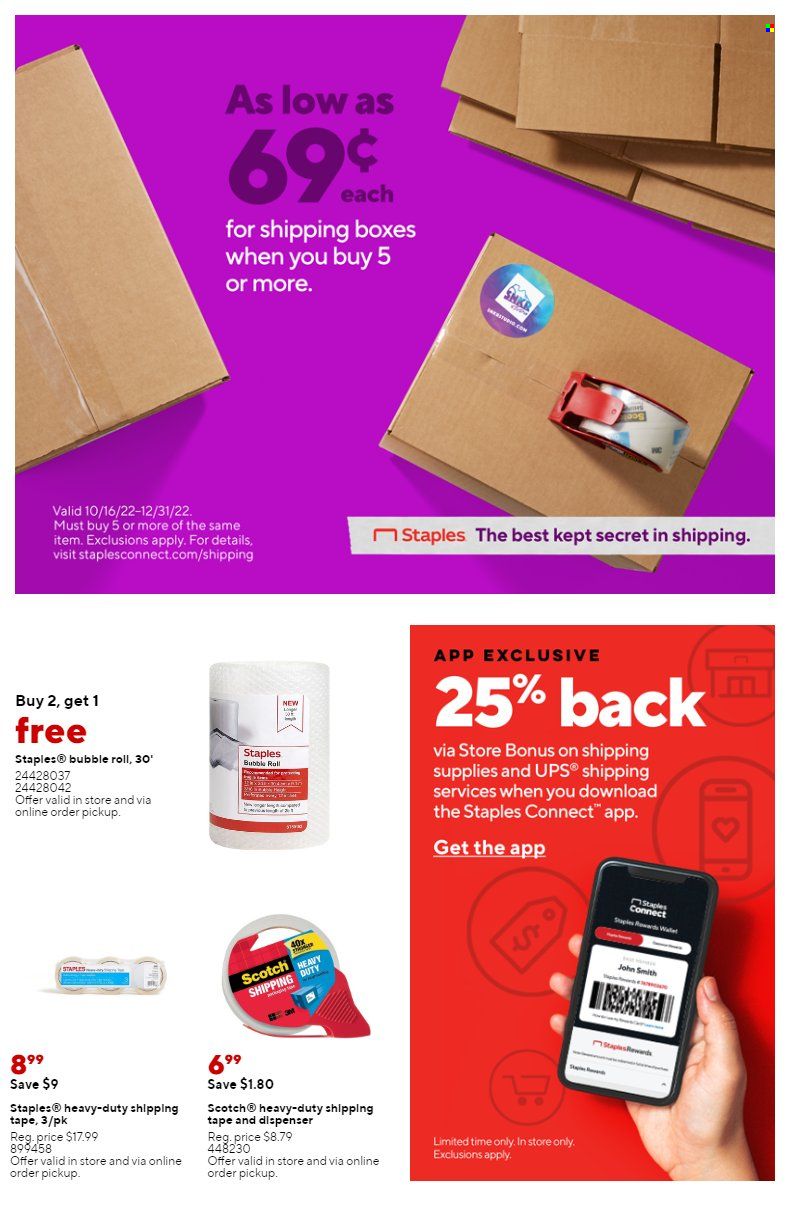 Staples Weekly Ad Flyer Specials November 27 to December 3, 2022