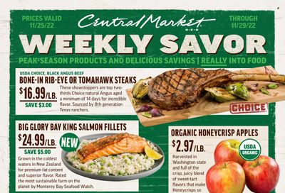 Central Market (TX) Weekly Ad Flyer Specials November 25 to November 29, 2022