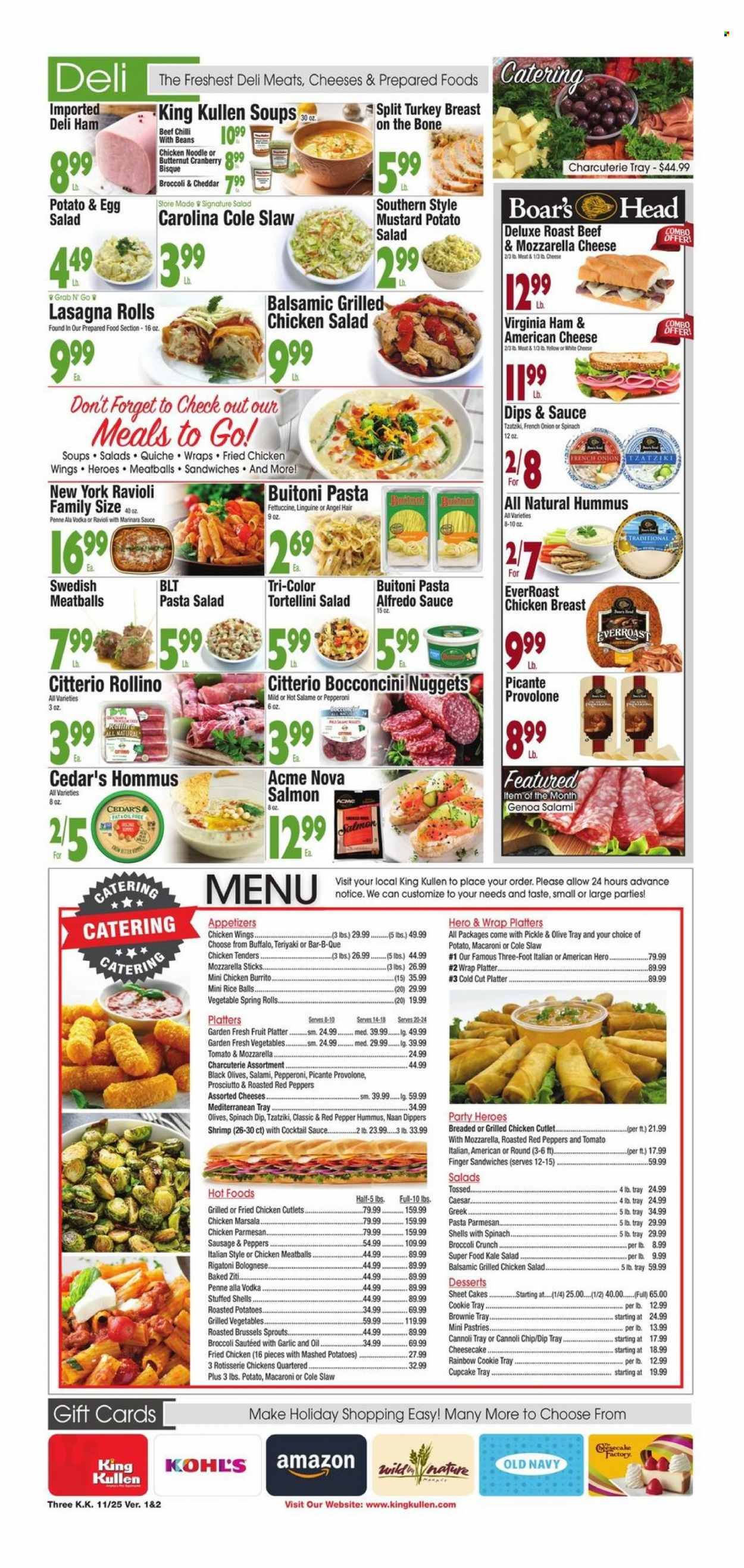 King Kullen (NY) Weekly Ad Flyer Specials November 25 to December 1, 2022