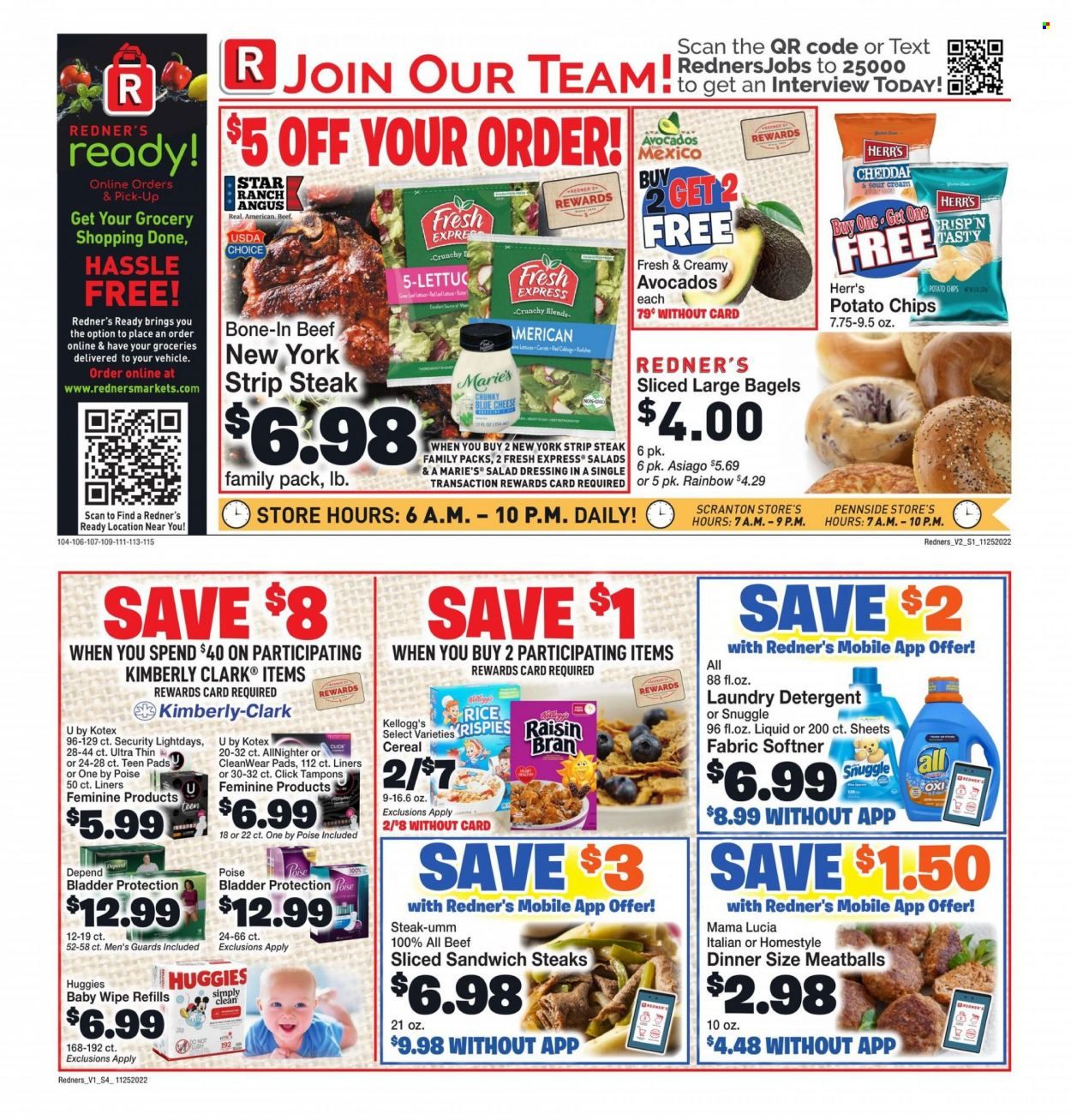 Redner's Markets (DE, MD, PA) Weekly Ad Flyer Specials November 25 to November 30, 2022