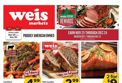 Weis (MD, NY, PA) Weekly Ad Flyer Specials November 25 to November 30, 2022