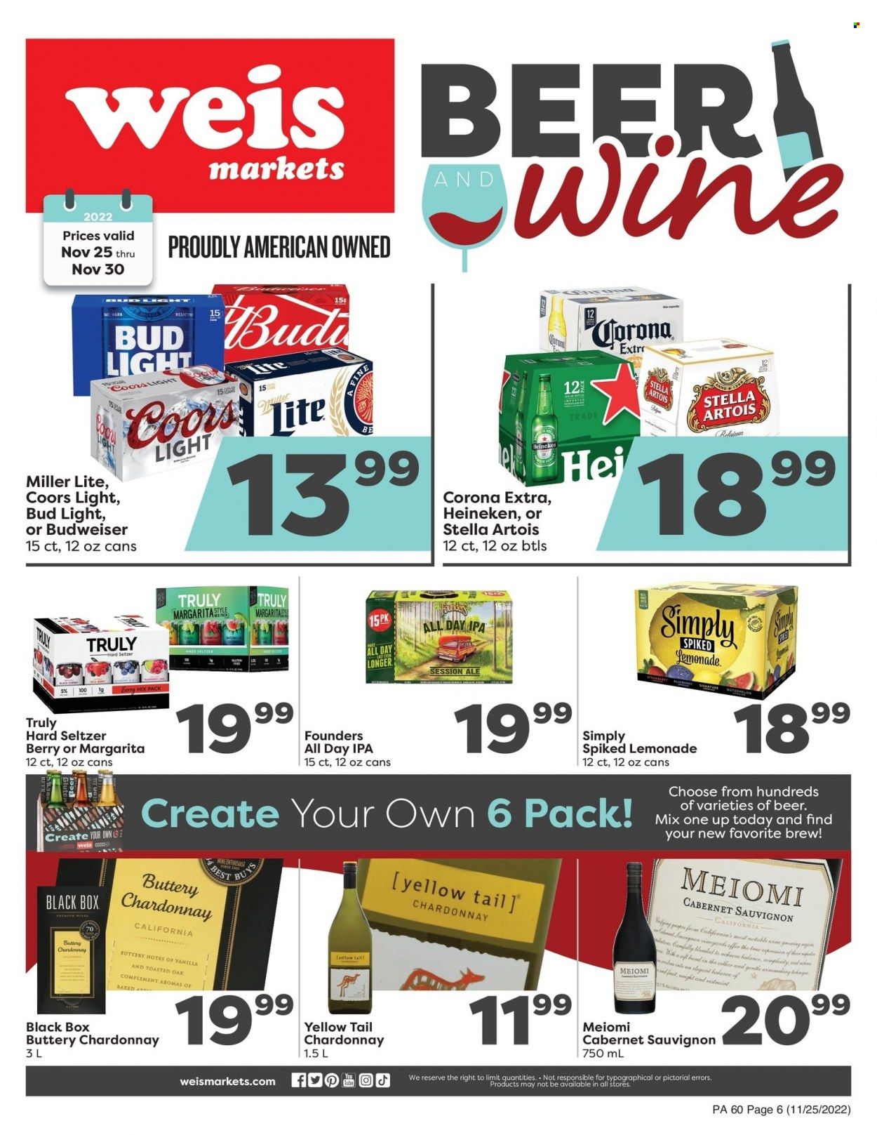Weis (MD, NY, PA) Weekly Ad Flyer Specials November 25 to November 30, 2022