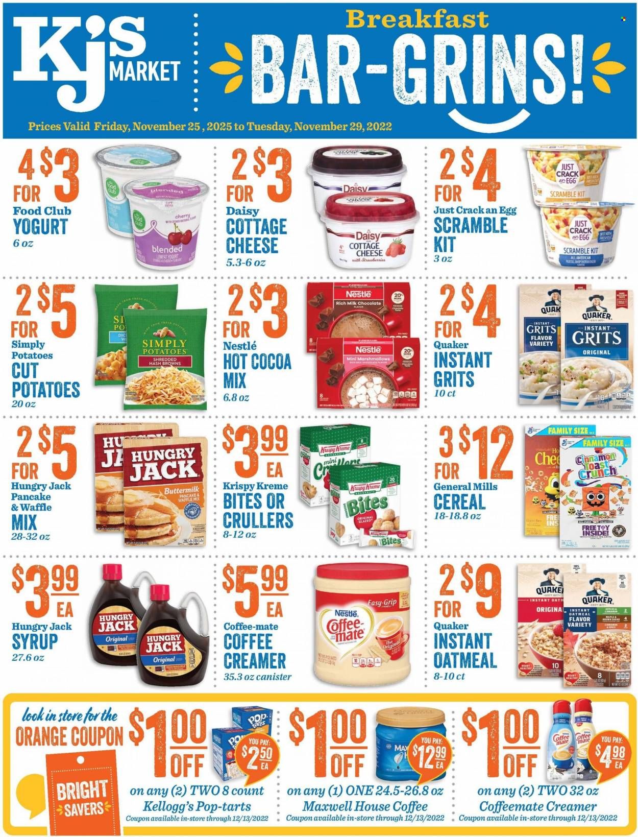 KJ´s Market (GA, SC) Weekly Ad Flyer Specials November 25 to November 29, 2022