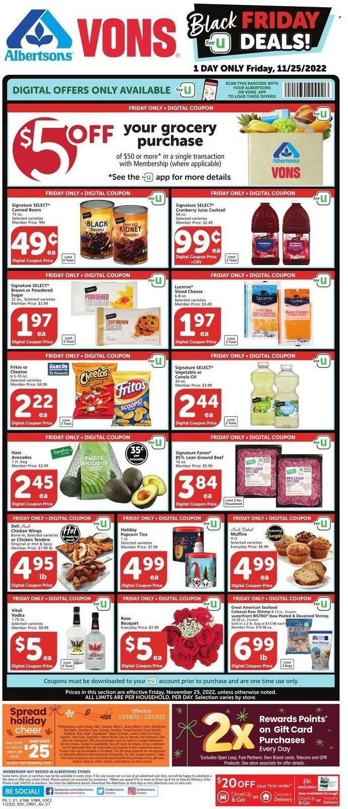 Vons (CA) Weekly Ad Flyer Specials November 25 to November 29, 2022
