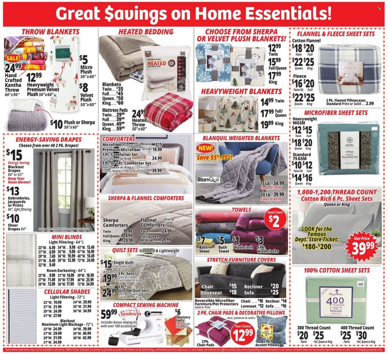 Ocean State Job Lot (CT, MA, ME, NH, NJ, NY, RI, VT) Weekly Ad Flyer Specials November 24 to November 30, 2022