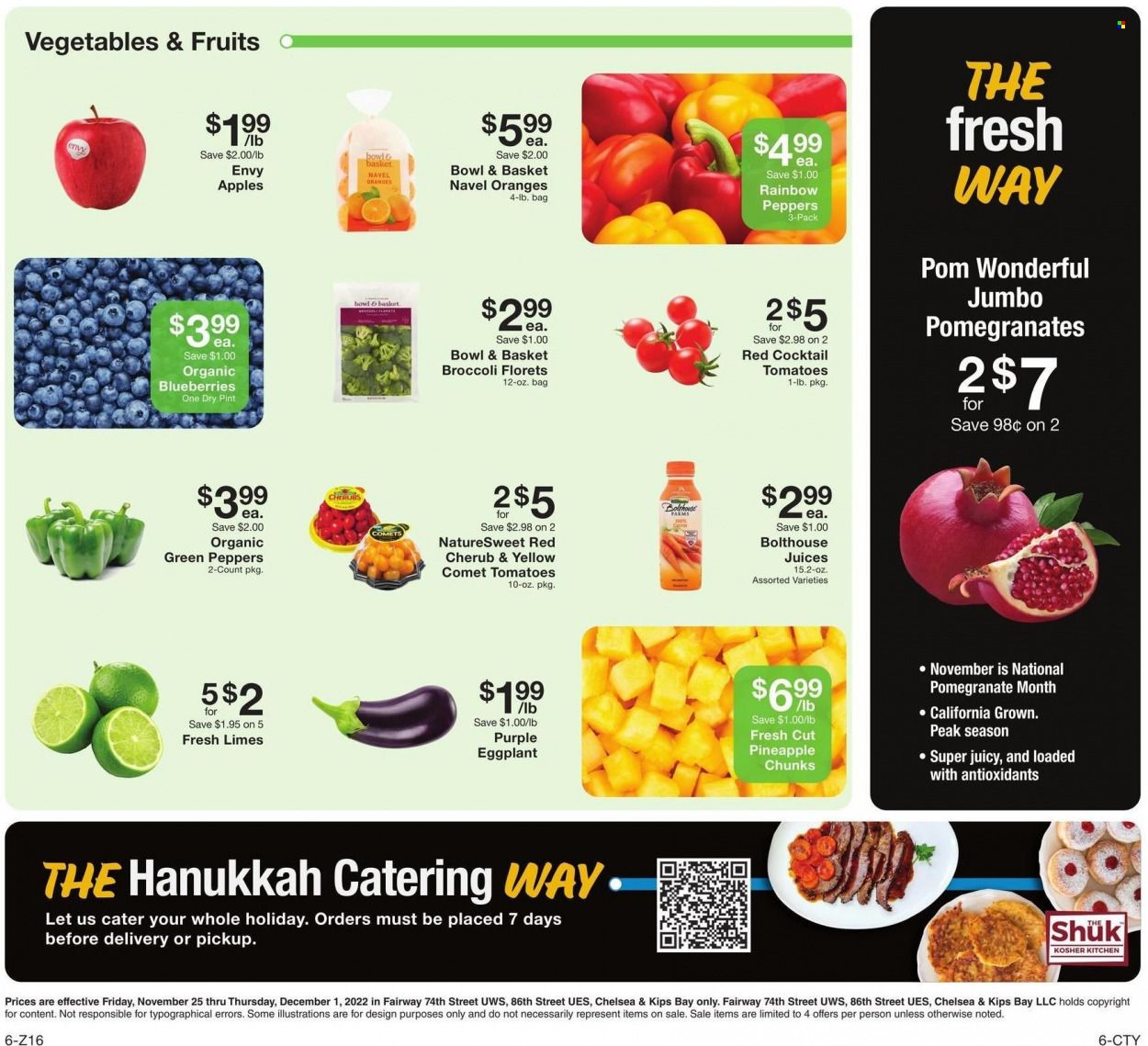 Fairway Market (CT, NJ, NY) Weekly Ad Flyer Specials November 25 to December 1, 2022