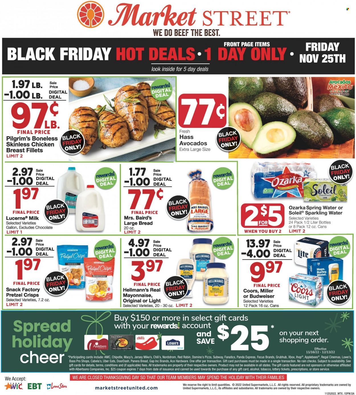 Market Street (NM, TX) Weekly Ad Flyer Specials November 25 to November 29, 2022