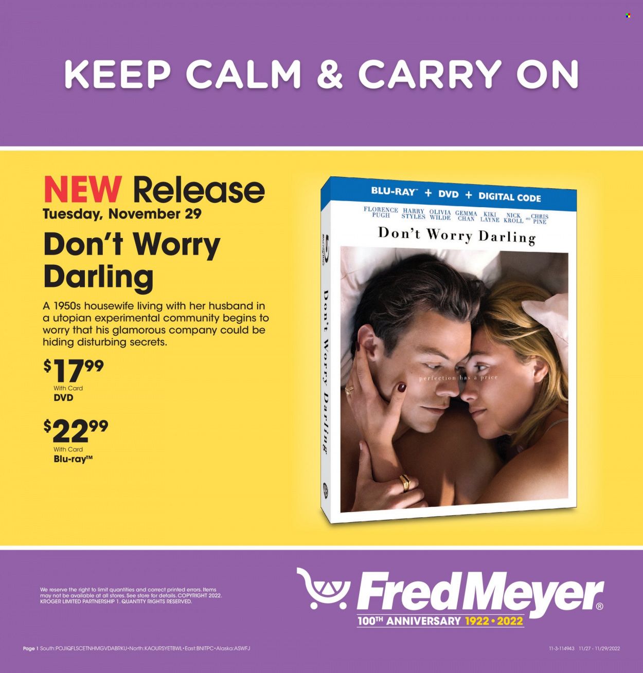 Fred Meyer Weekly Ad Flyer Specials November 27 to November 29, 2022