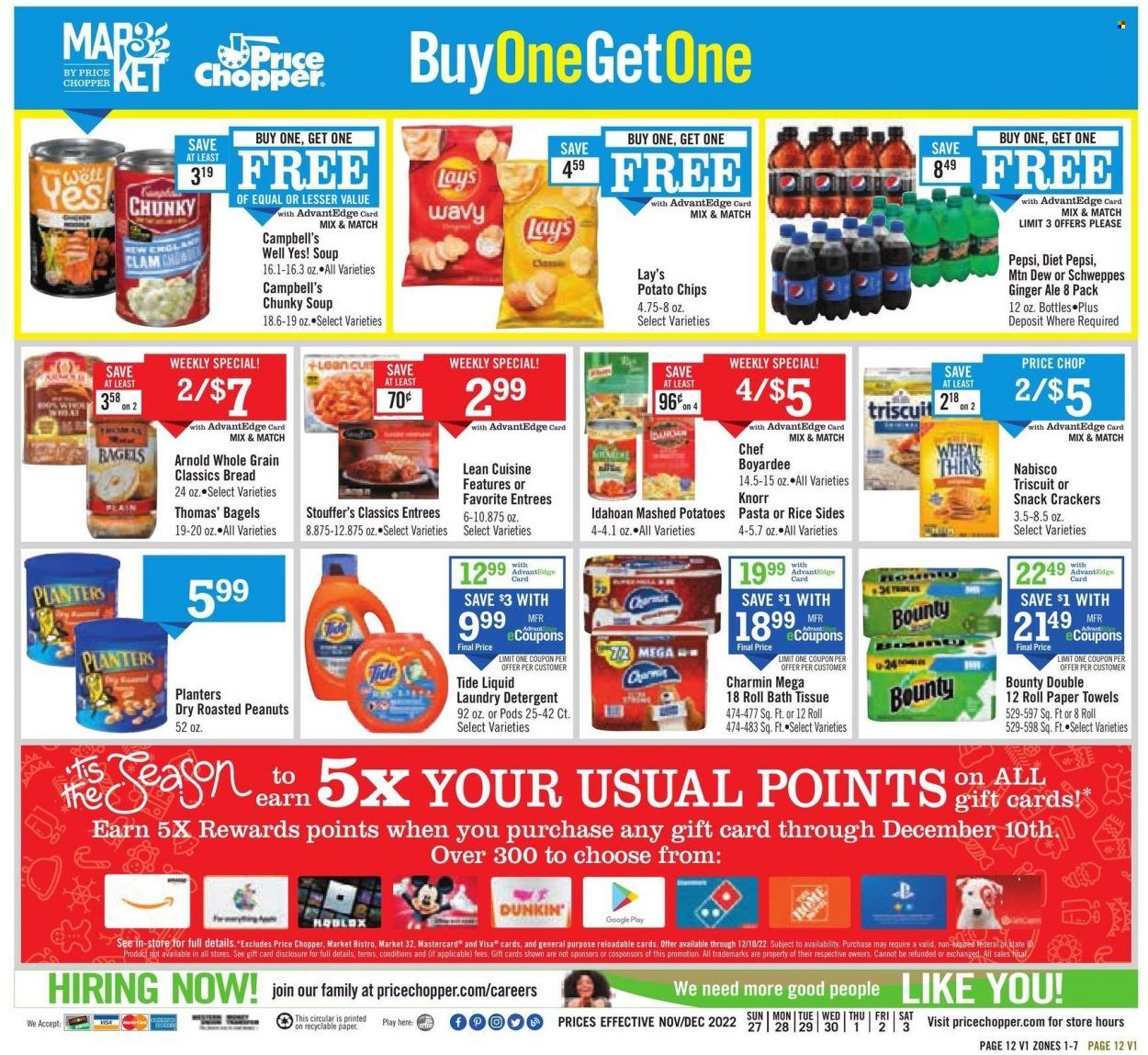 Price Chopper (CT, NY, PA, VT) Weekly Ad Flyer Specials November 27 to December 3, 2022