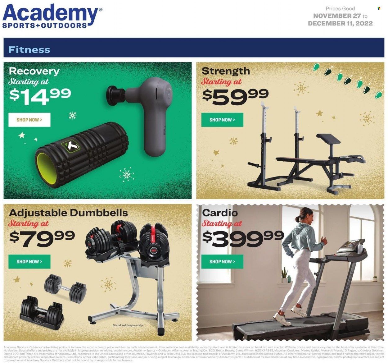 Academy Sports + Outdoors Weekly Ad Flyer Specials November 27 to December 11, 2022
