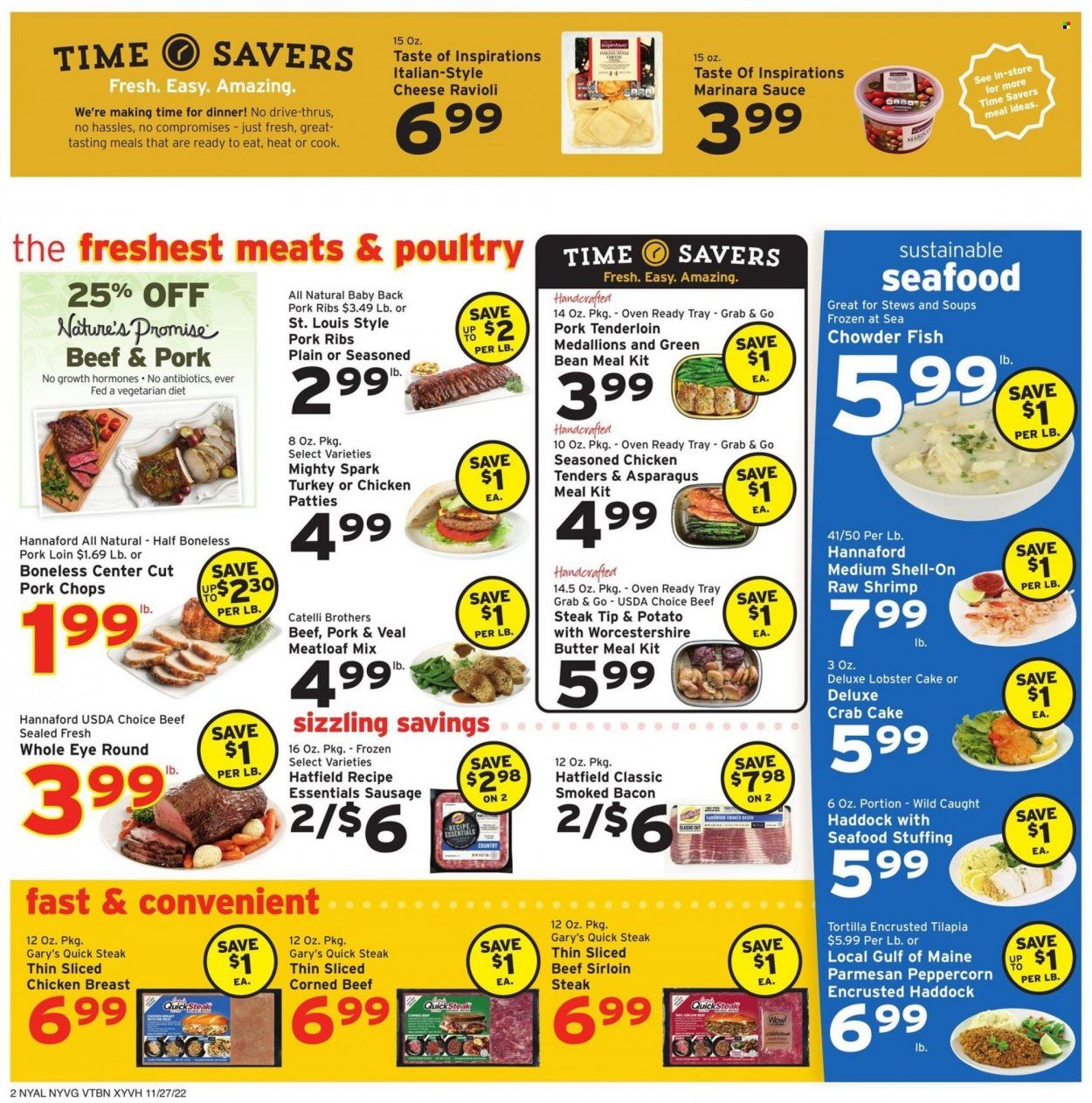 Hannaford (NY) Weekly Ad Flyer Specials November 27 to December 3, 2022