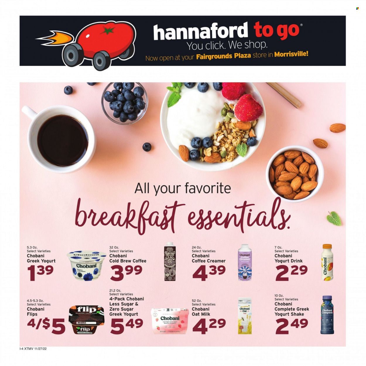 Hannaford (VT) Weekly Ad Flyer Specials November 27 to December 3, 2022
