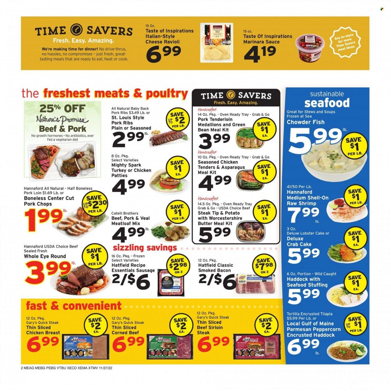 Hannaford (VT) Weekly Ad Flyer Specials November 27 to December 3, 2022