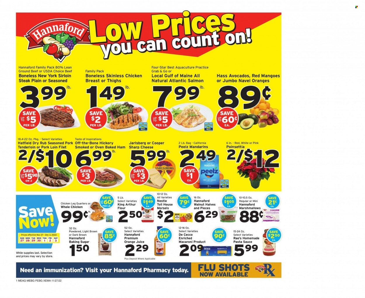 Hannaford (ME) Weekly Ad Flyer Specials November 27 to December 3, 2022
