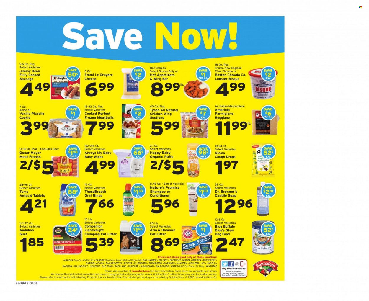 Hannaford (ME) Weekly Ad Flyer Specials November 27 to December 3, 2022
