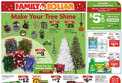 Family Dollar Weekly Ad Flyer Specials November 27 to December 3, 2022