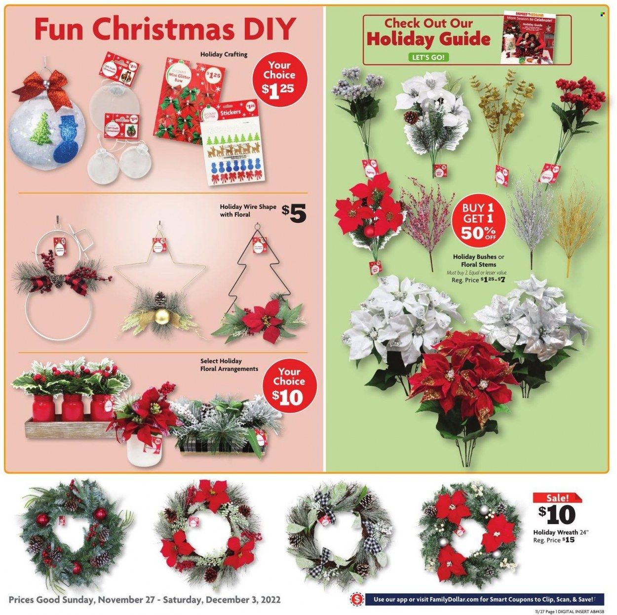 Family Dollar Weekly Ad Flyer Specials November 27 to December 3, 2022