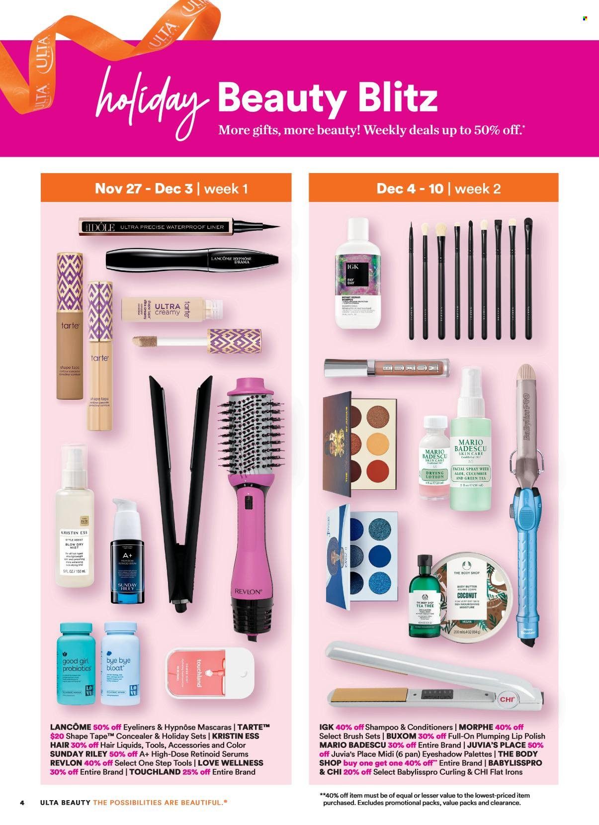 Ulta Beauty Weekly Ad Flyer Specials November 27 to December 24, 2022