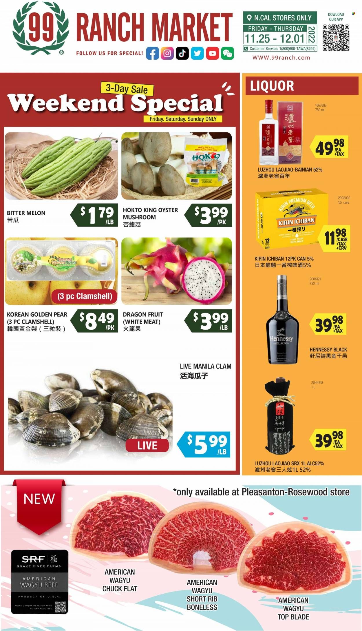 99 Ranch Market (92, CA) Weekly Ad Flyer Specials November 25 to December 1, 2022