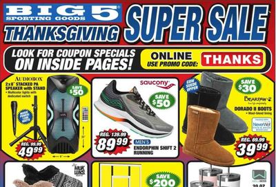 Big 5 (AZ, CA, CO, ID, NM, OR, UT, WA) Weekly Ad Flyer Specials November 26 to November 28, 2022