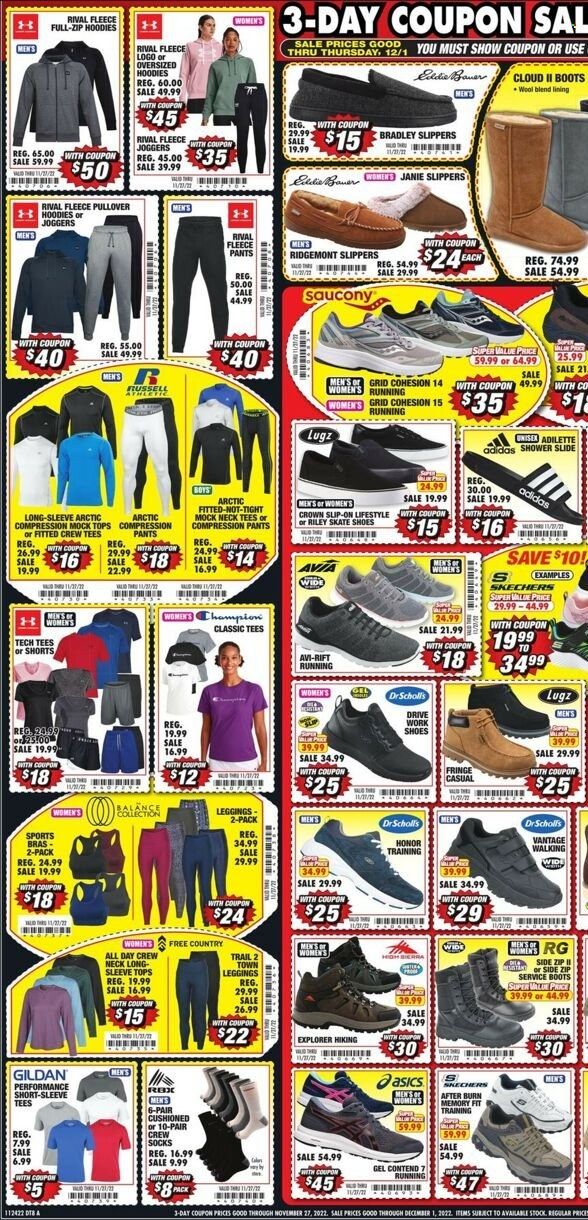Big 5 (AZ, CA, CO, ID, NM, OR, UT, WA) Weekly Ad Flyer Specials November 26 to November 28, 2022