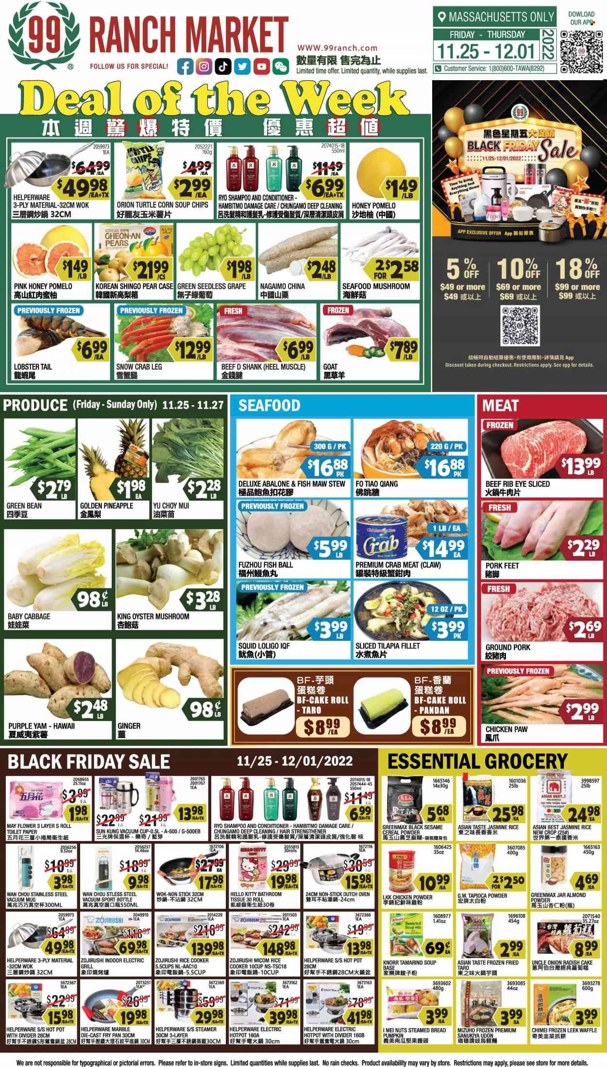99 Ranch Market (47) Weekly Ad Flyer Specials November 25 to December 1, 2022