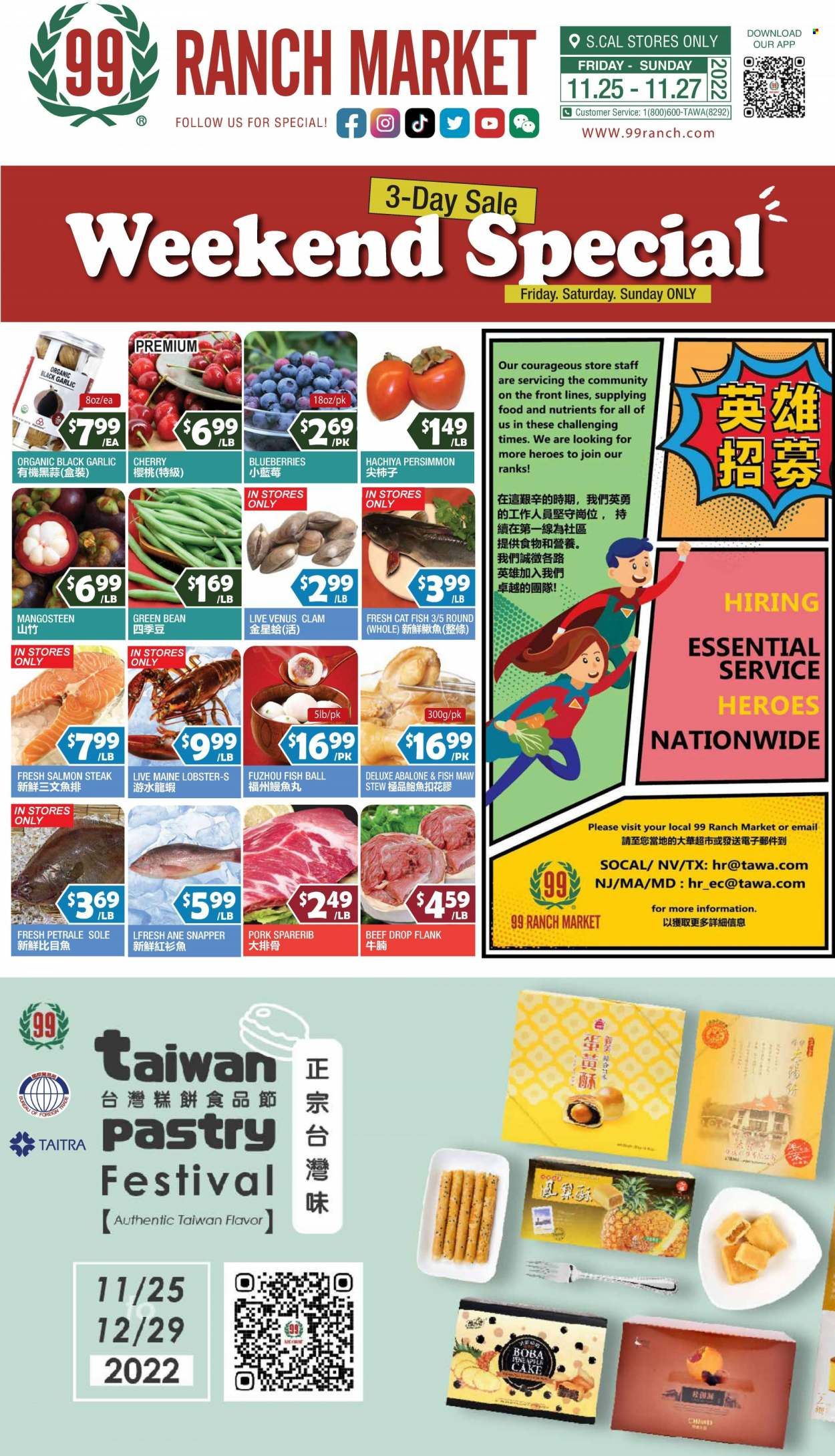 99 Ranch Market (40, CA) Weekly Ad Flyer Specials November 25 to December 1, 2022