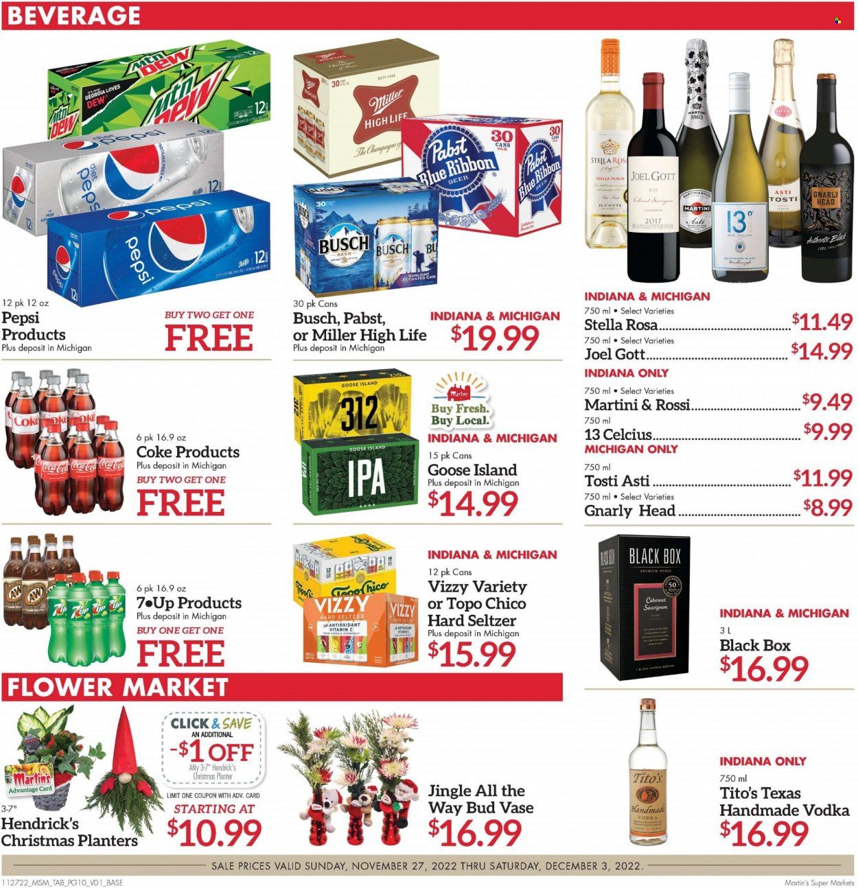 Martin’s (IN, MI) Weekly Ad Flyer Specials November 27 to December 3, 2022