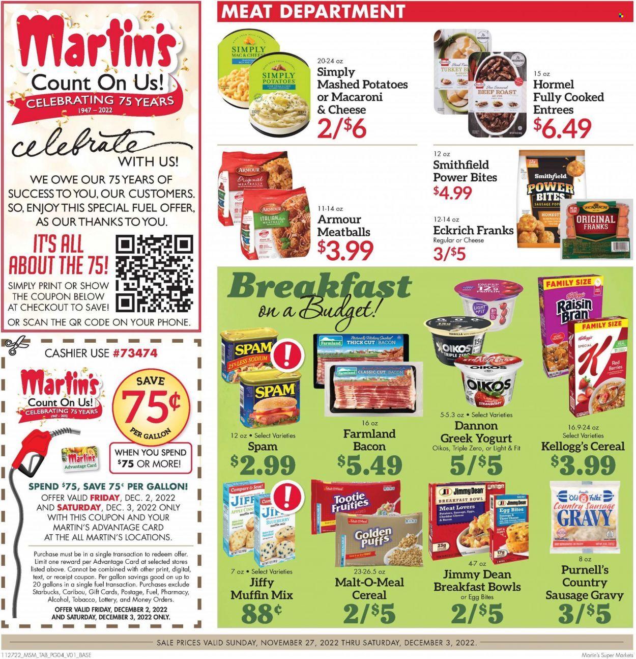 Martin’s (IN, MI) Weekly Ad Flyer Specials November 27 to December 3, 2022