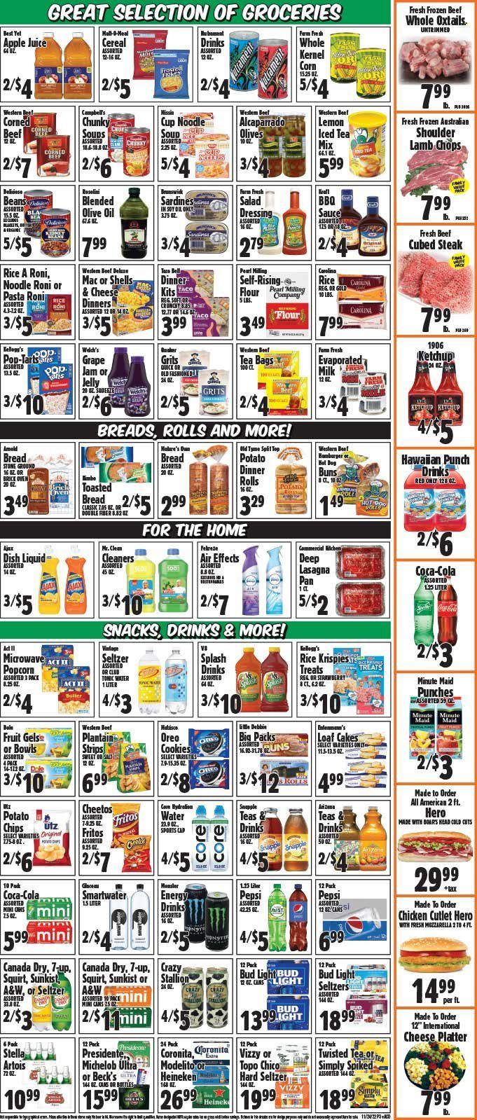 Western Beef (FL, NY) Weekly Ad Flyer Specials November 25 to November 30, 2022