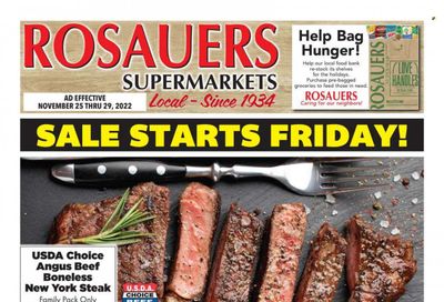 Rosauers (ID, MT, OR, WA) Weekly Ad Flyer Specials November 25 to November 29, 2022
