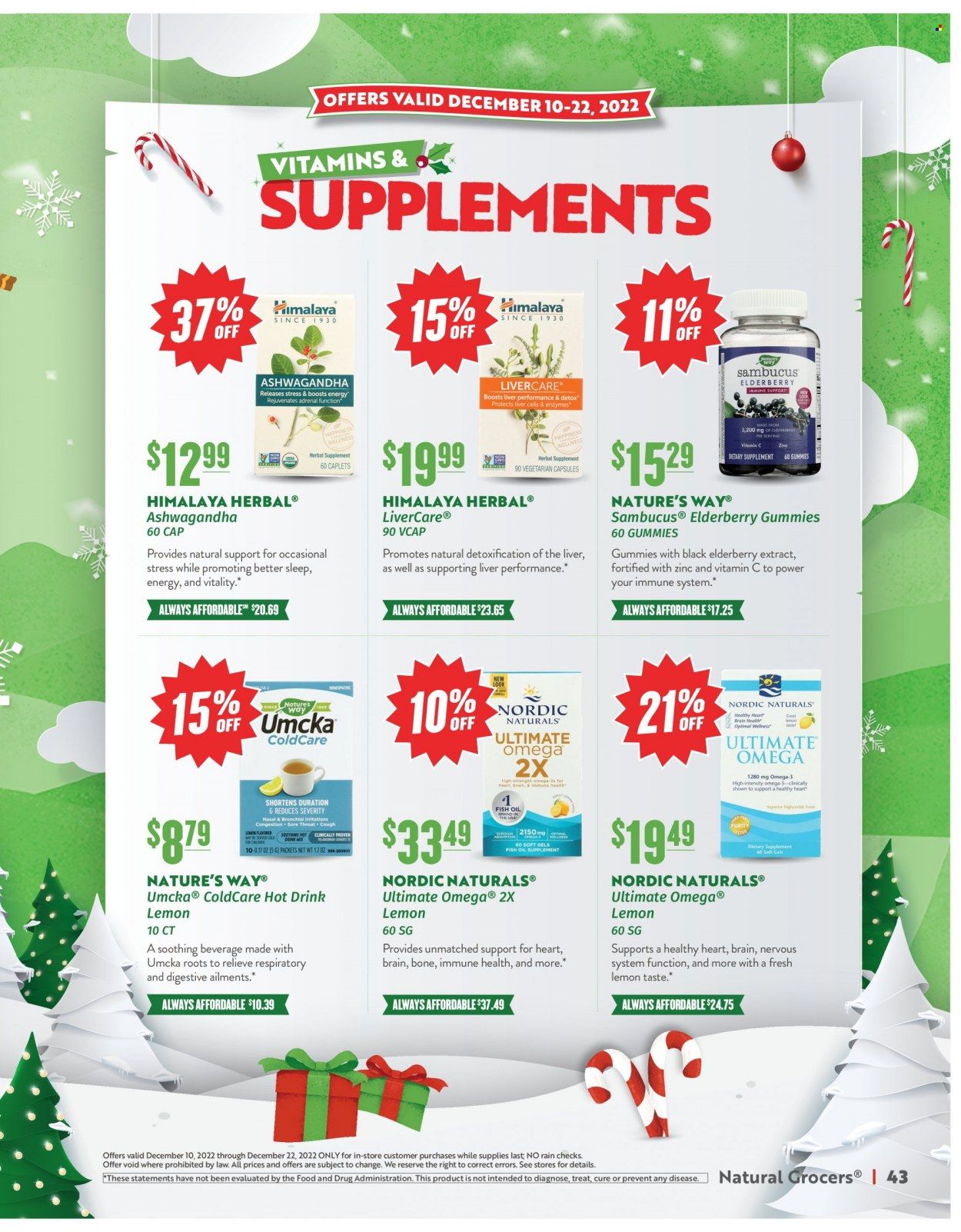 Natural Grocers Weekly Ad Flyer Specials December 10 to December 22, 2022