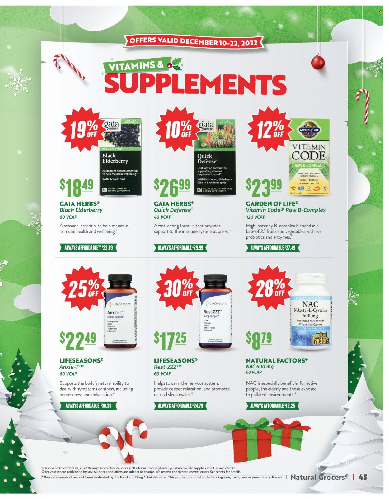 Natural Grocers Weekly Ad Flyer Specials December 10 to December 22, 2022