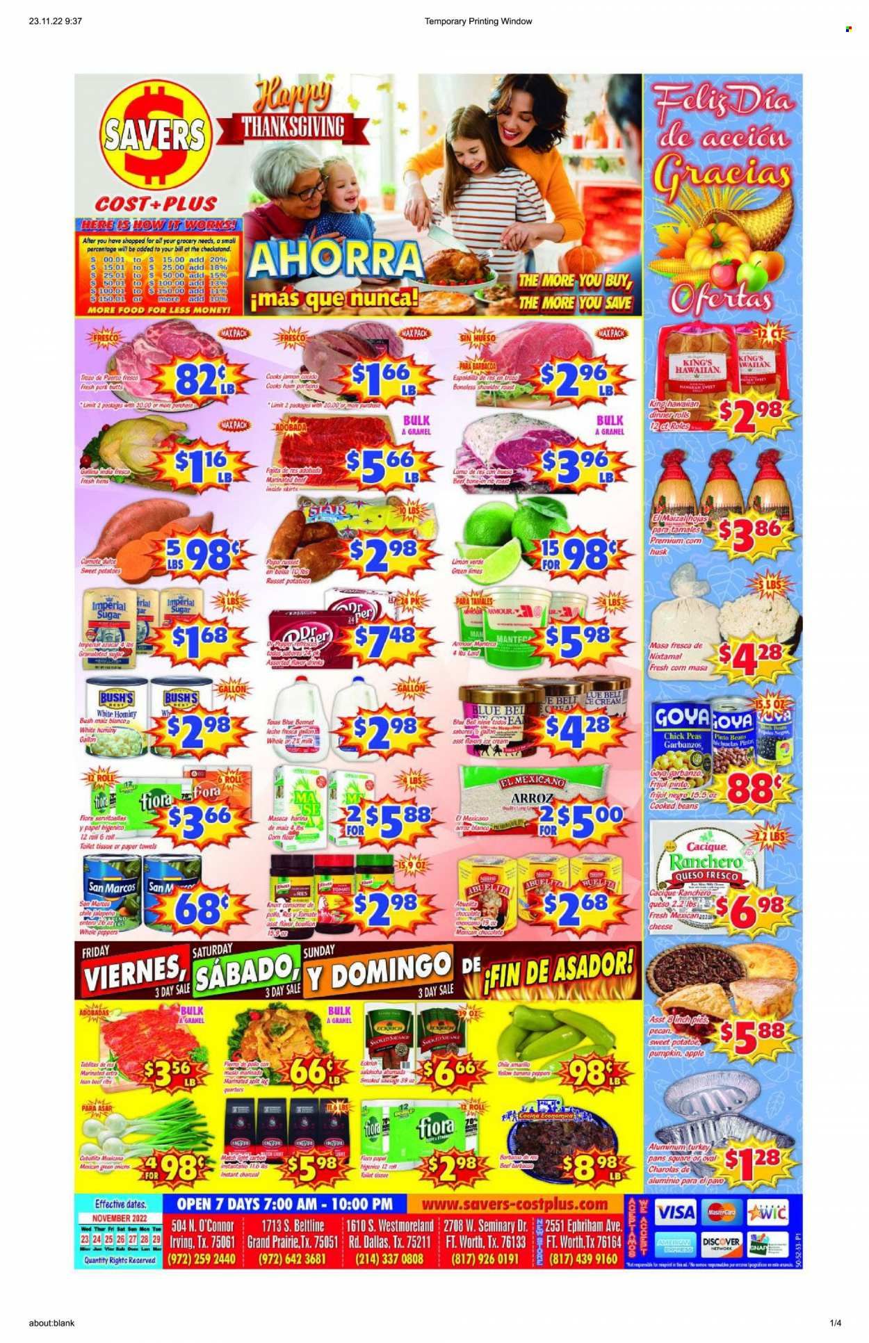 Savers Cost Plus (TX) Weekly Ad Flyer Specials November 23 to November 29, 2022