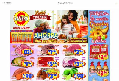 Savers Cost Plus (TX) Weekly Ad Flyer Specials November 23 to November 29, 2022