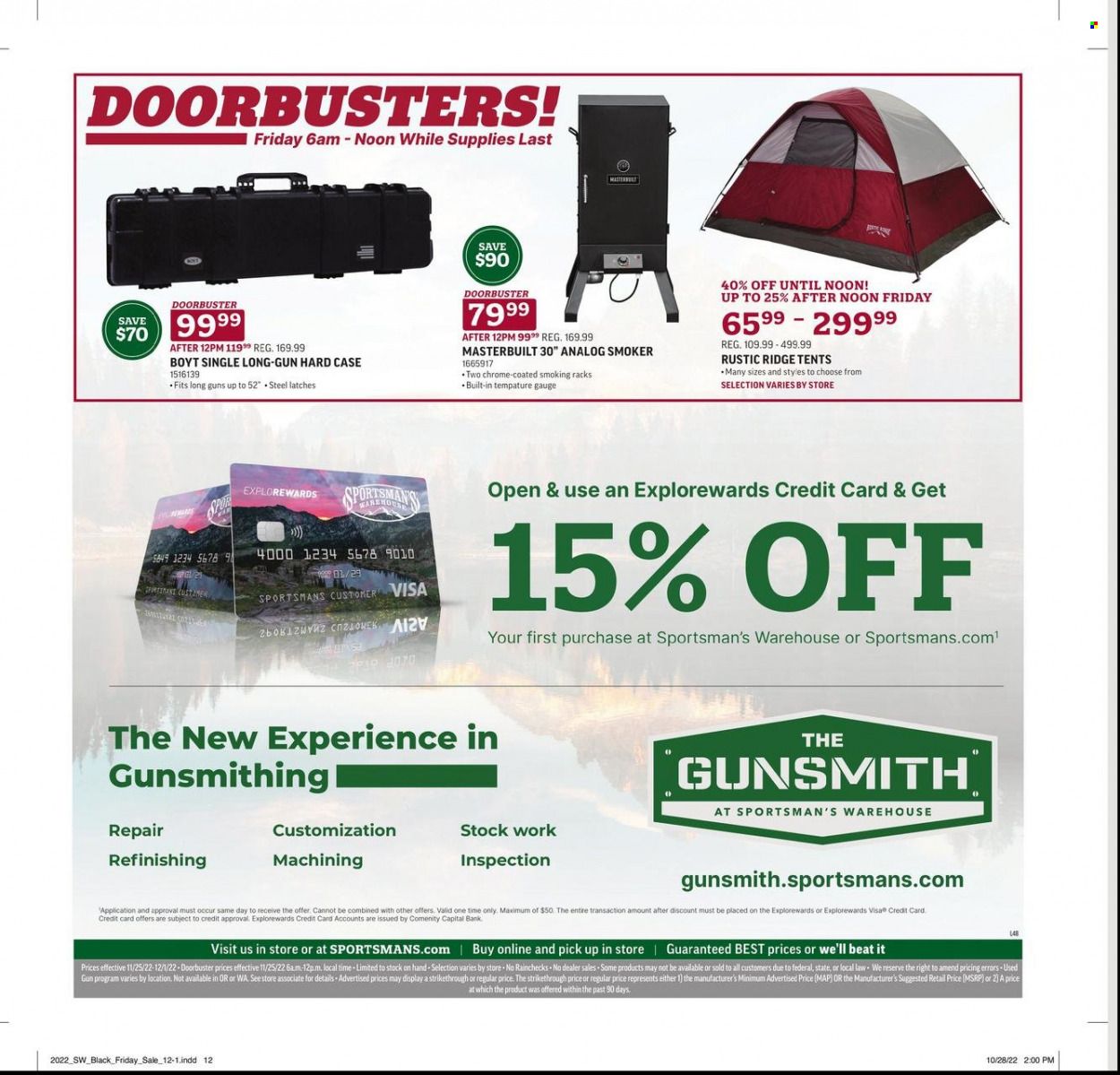 Sportsman's Warehouse Weekly Ad Flyer Specials November 25 to December 1, 2022