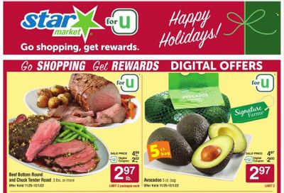Star Market Weekly Ad Flyer Specials November 25 to December 1, 2022