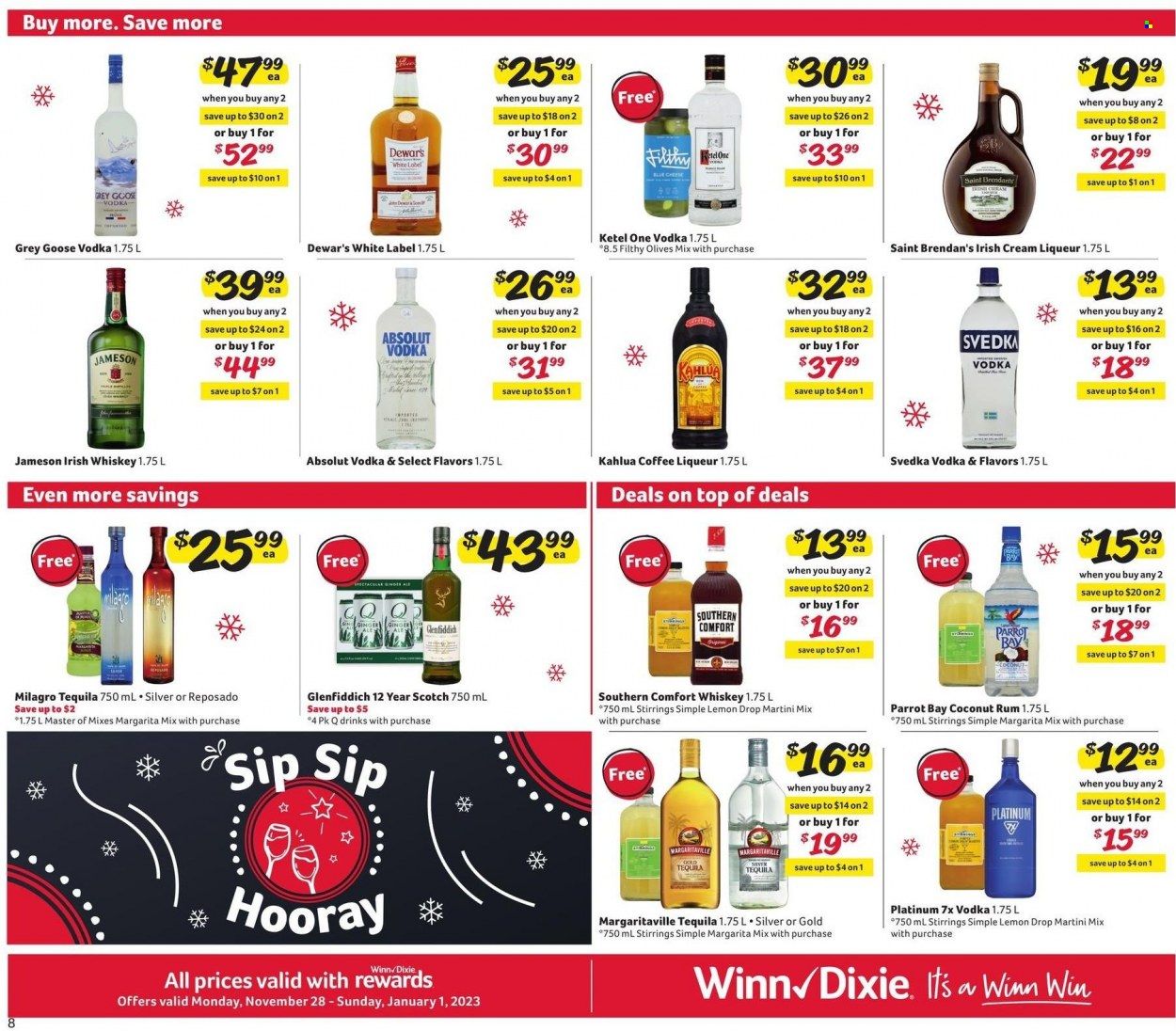 Winn Dixie (AL, FL, GA, LA) Weekly Ad Flyer Specials November 28 to January 1, 2023